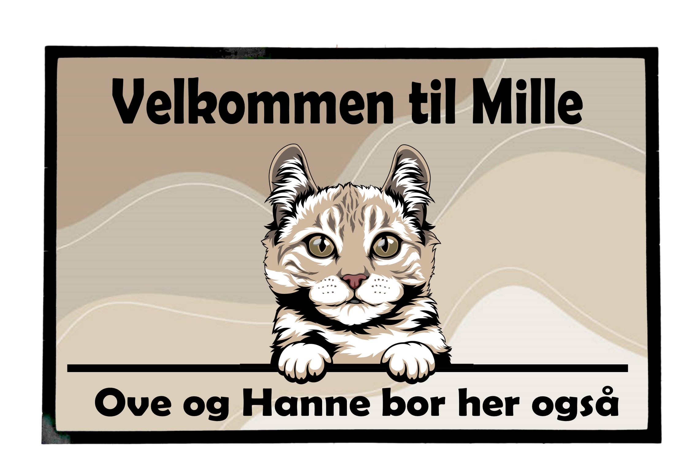  Dørmatte Katt 2