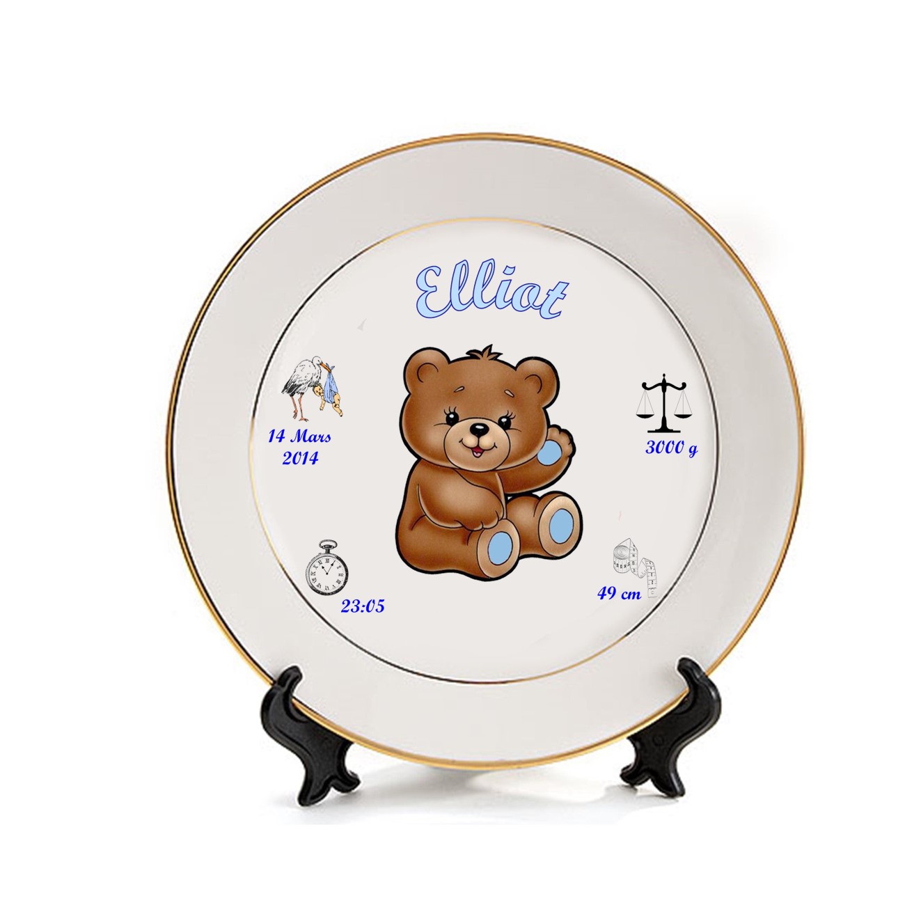 Kopp nr 12 gutt med fødselsdata bamse - 5