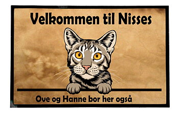  Dørmatte Katt 15