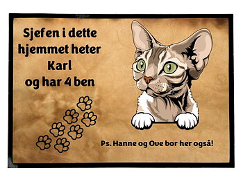  Dørmatte Katt 32