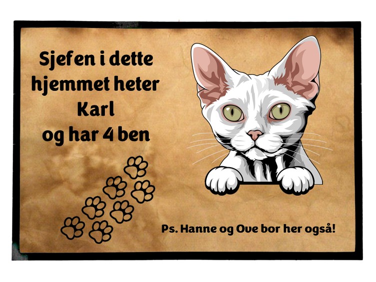  Dørmatte Katt 33