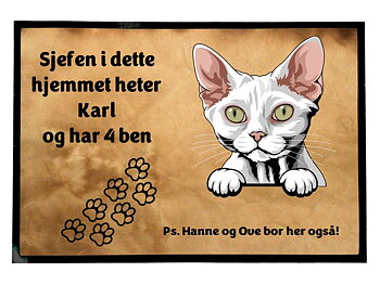  Dørmatte Katt 33