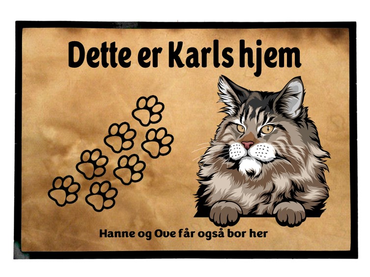  Dørmatte Katt 35