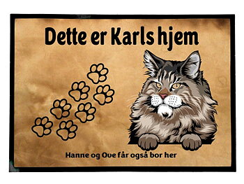  Dørmatte Katt 35