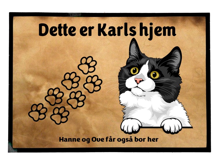  Dørmatte Katt 38