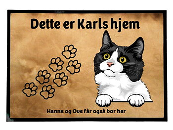  Dørmatte Katt 38