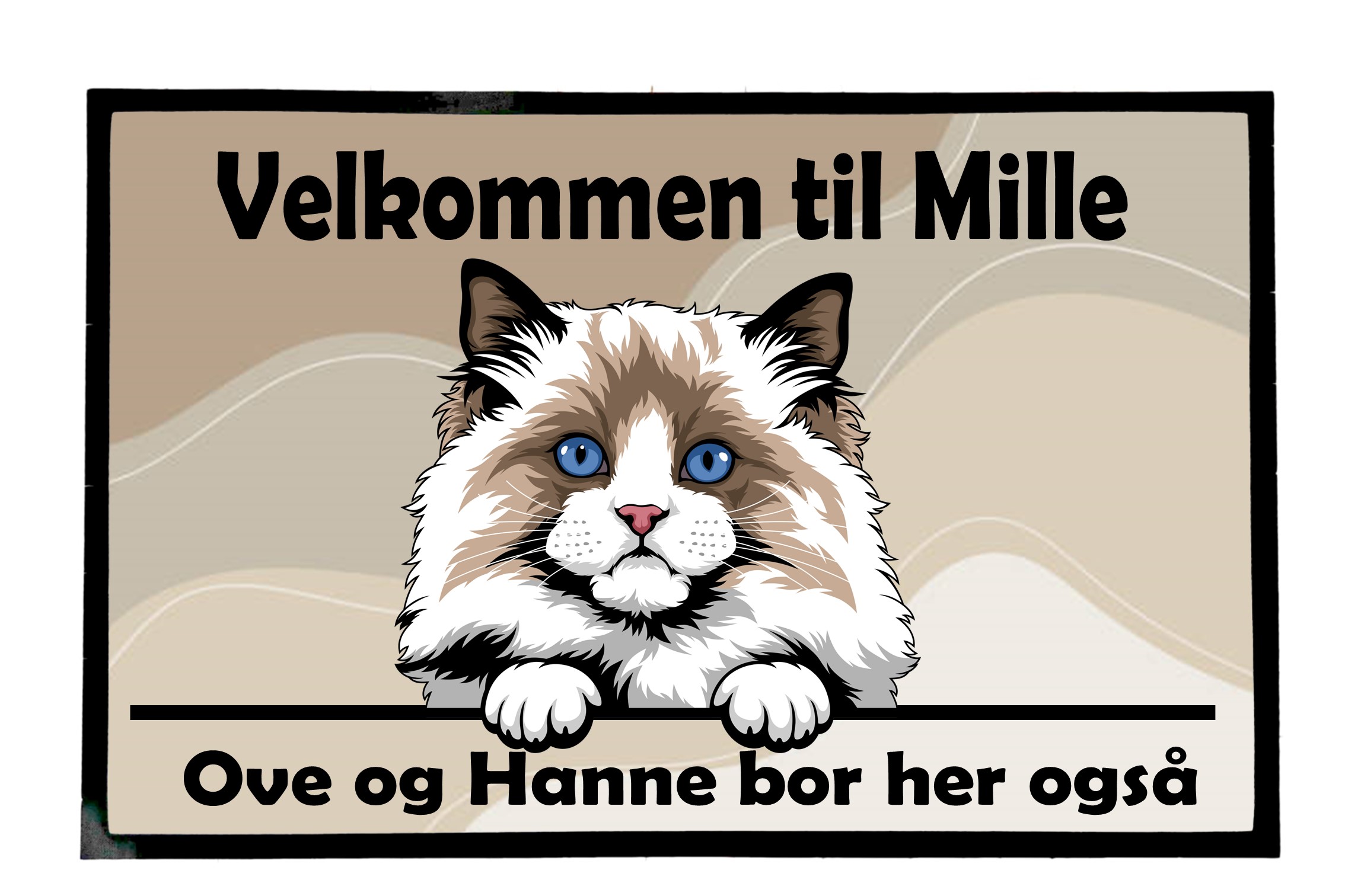  Dørmatte Katt 40
