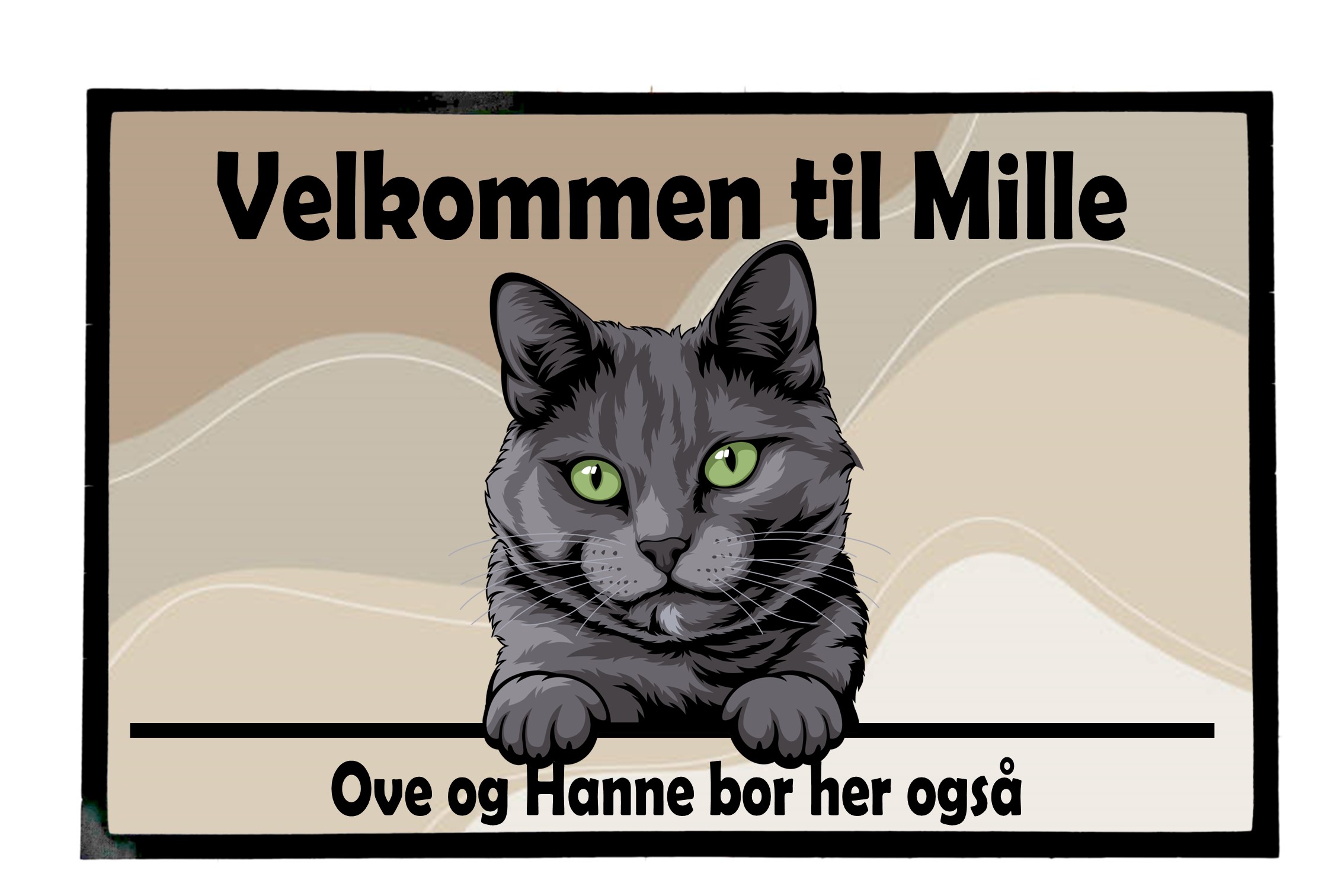  Dørmatte Katt 43
