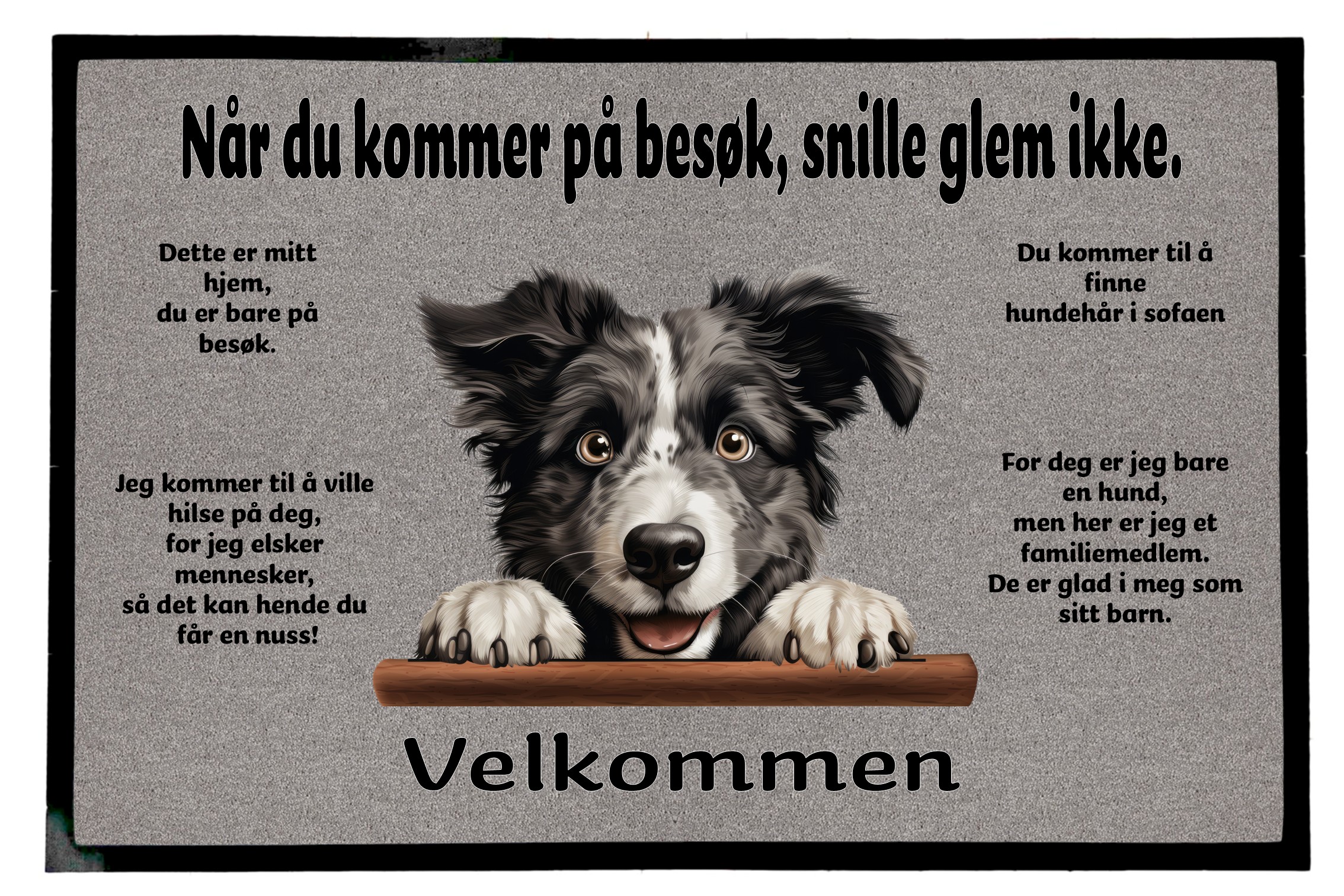 Dørmatte Krøllete retriever 1