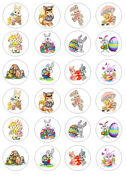 Små cupcaks  Påskeharen