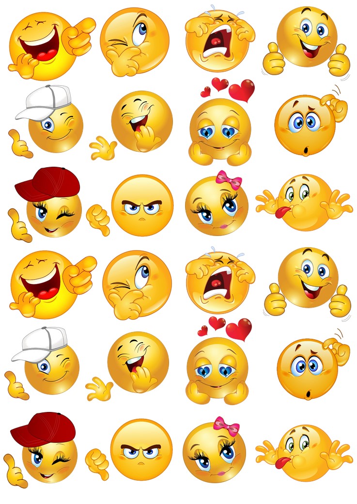 Små cupcaks Smileys 2