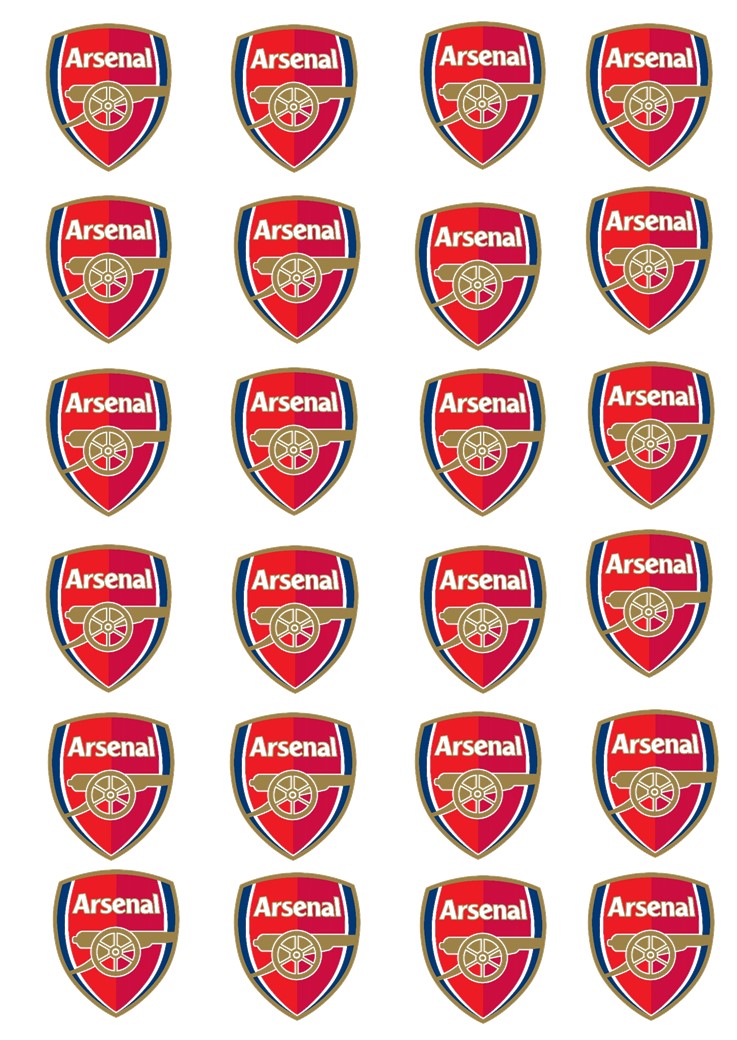 Små cupcaks Arsenal