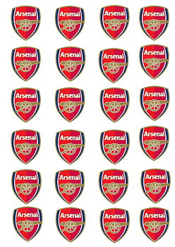 Små cupcaks Arsenal