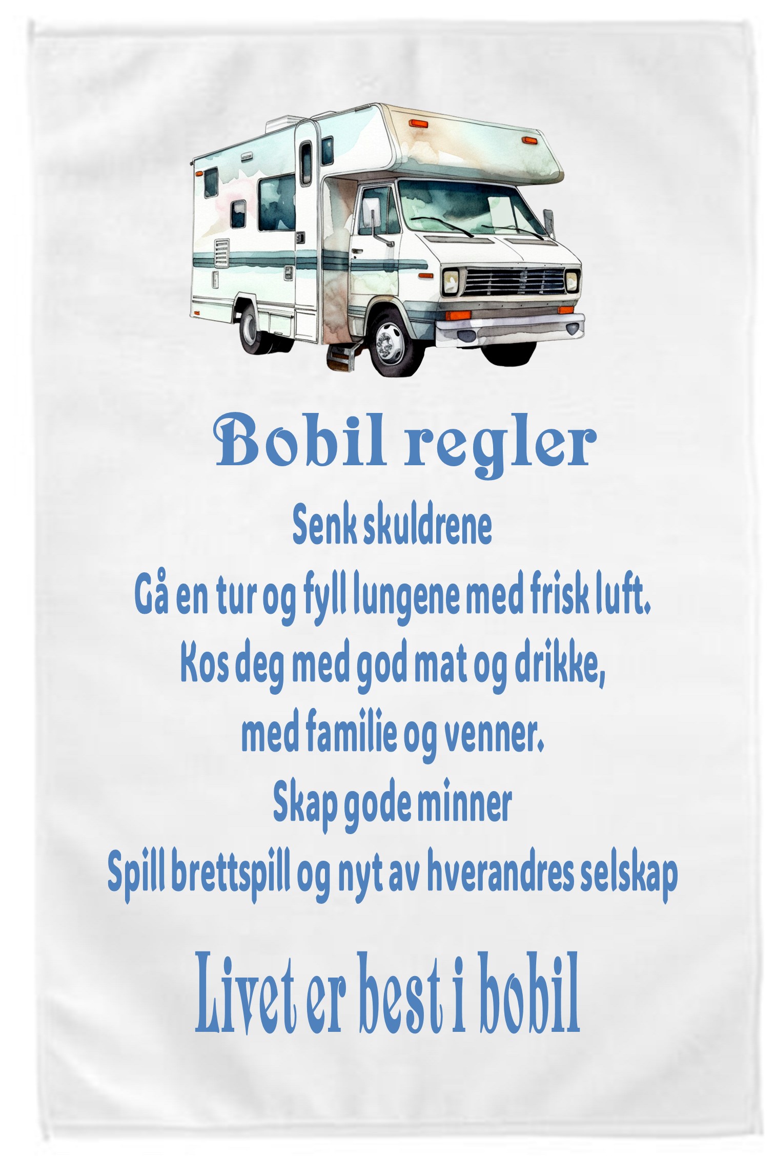 Kjøkkenhåndkle bobil 3