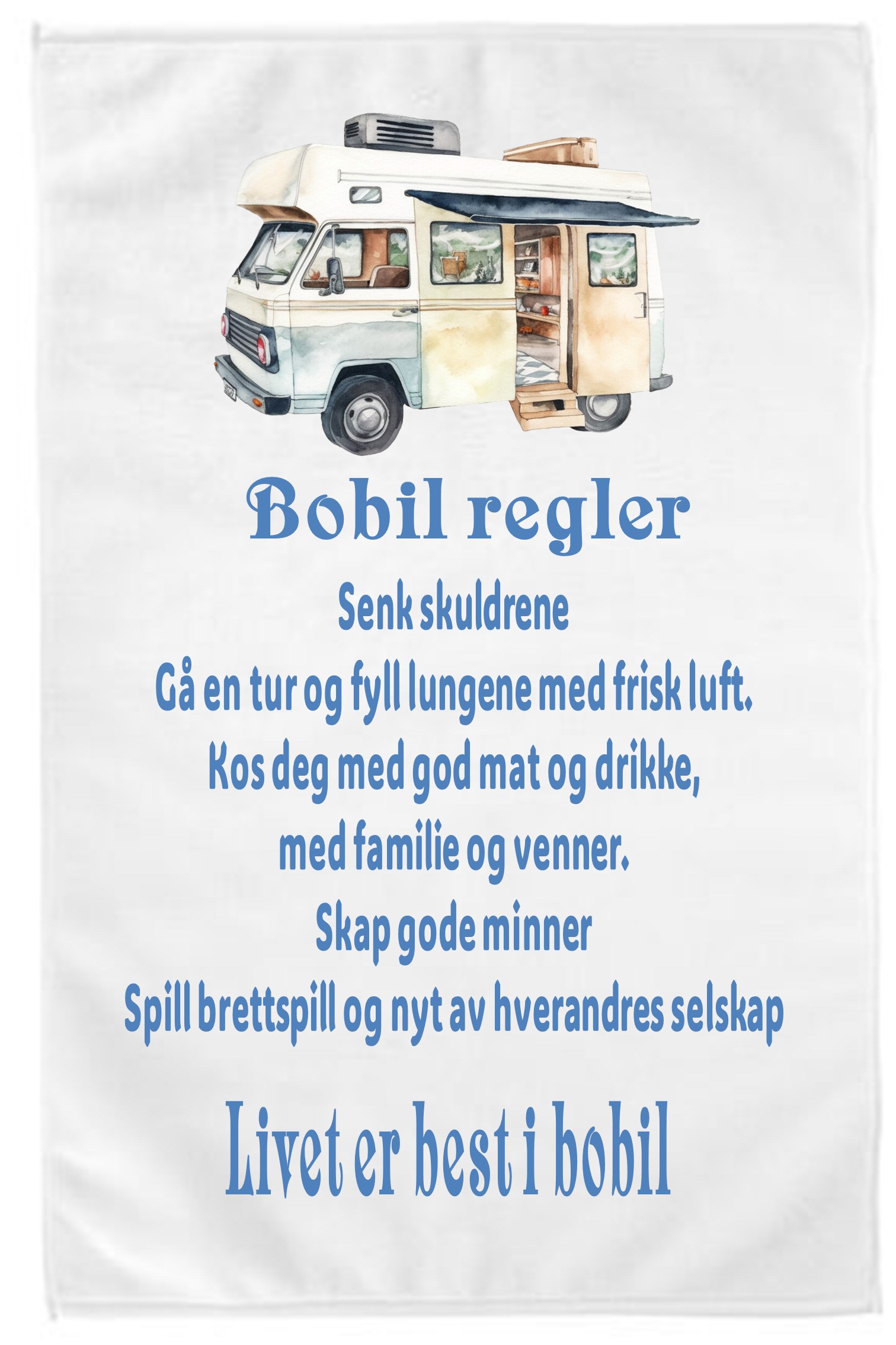 Kjøkkenhåndkle bobil 5