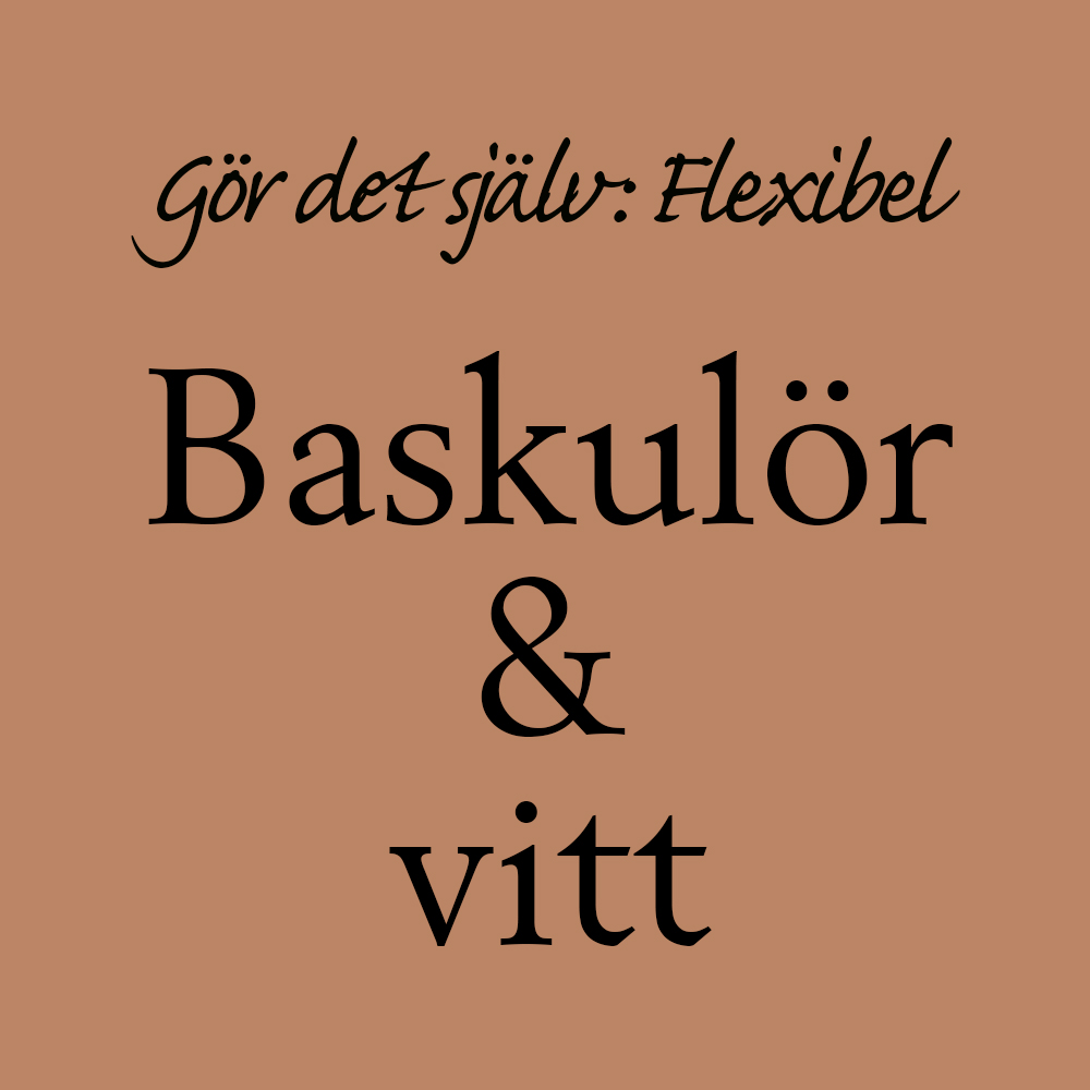 baskulör och vitt: flexibel