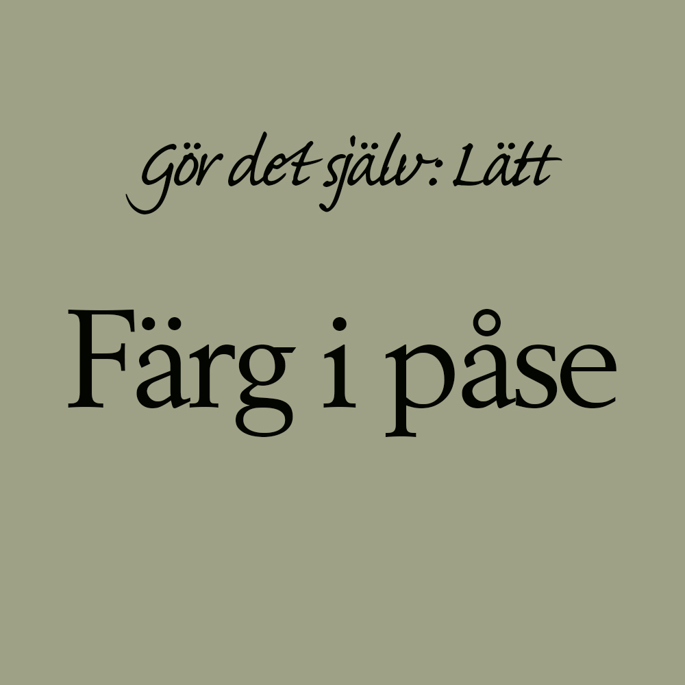 färg i påse: lätt