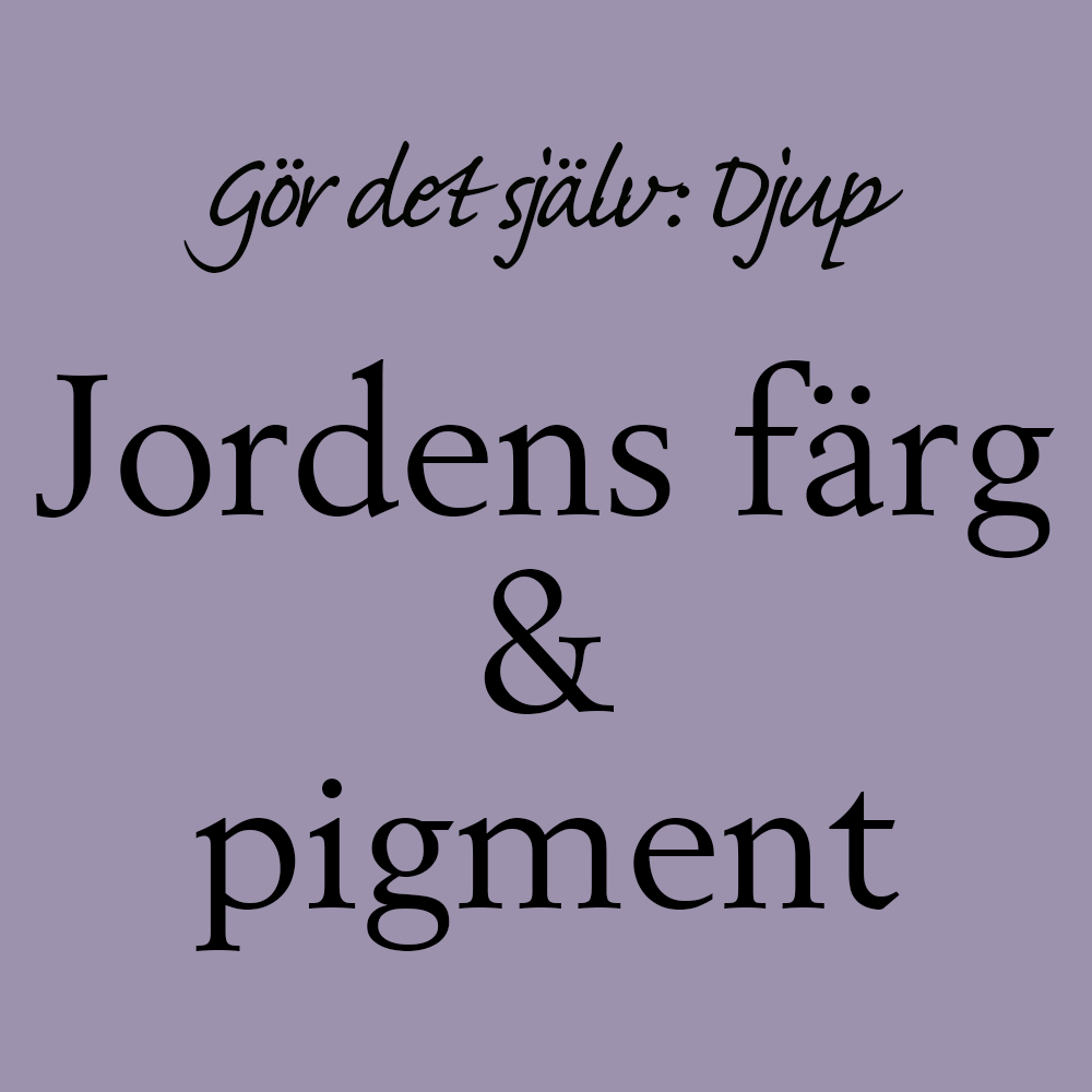 jordens färg & pigment: djup