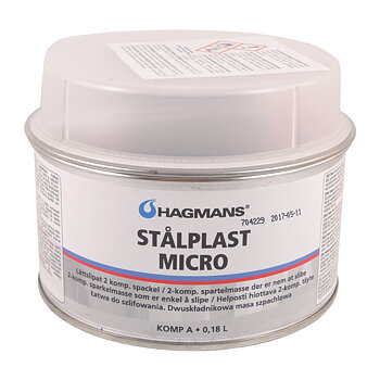 Hagmans Spackel Stålplast Micro 0,18 L