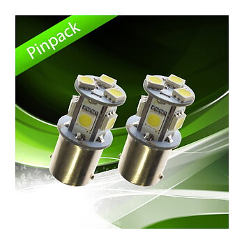 Ledson LED Röd 8 SMD BA15s P21W LED