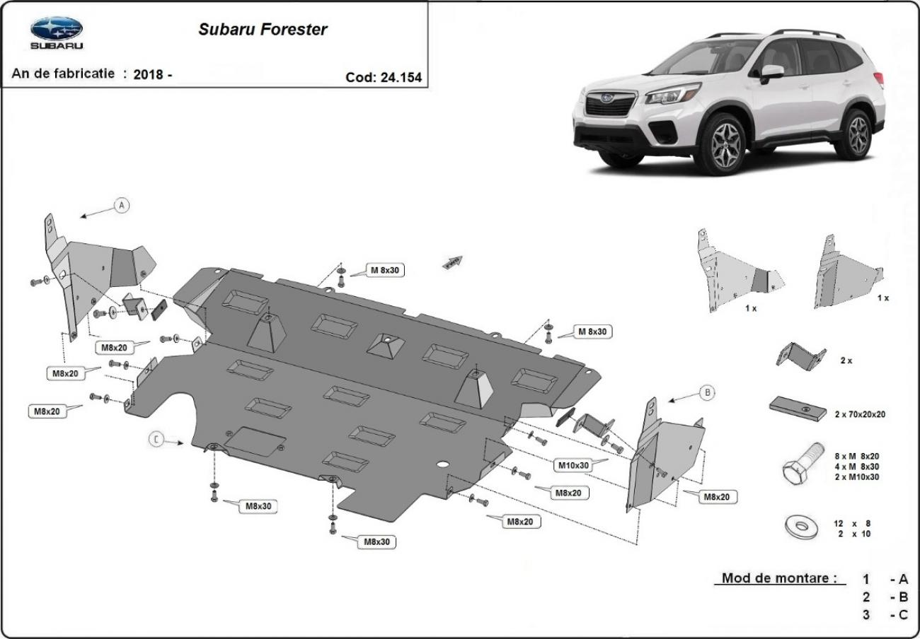 Skid plate Steel Engine+ | Subaru Forester 5 (2018-2024) - 3