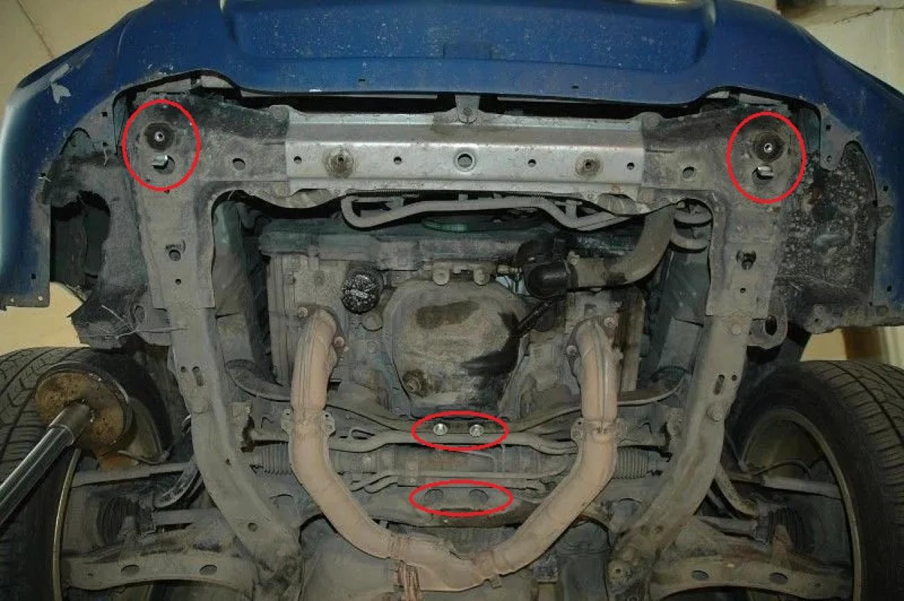 Skid plate Steel Engine | Subaru Forester 2 (2002-2008) - 4