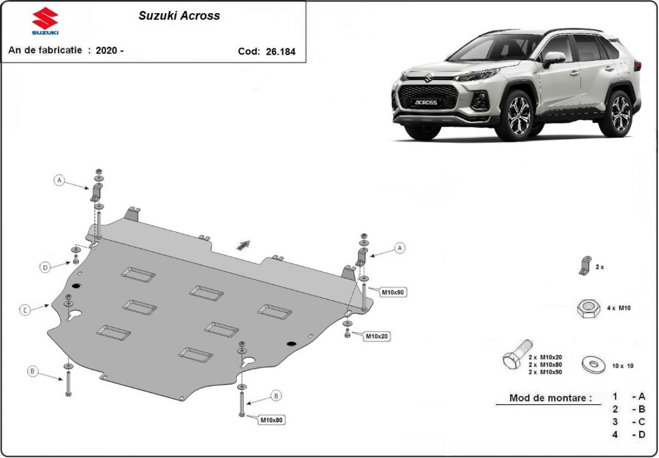 Pohjapanssari Teräs Moottori+ | Suzuki Across (2020-2026) - 3