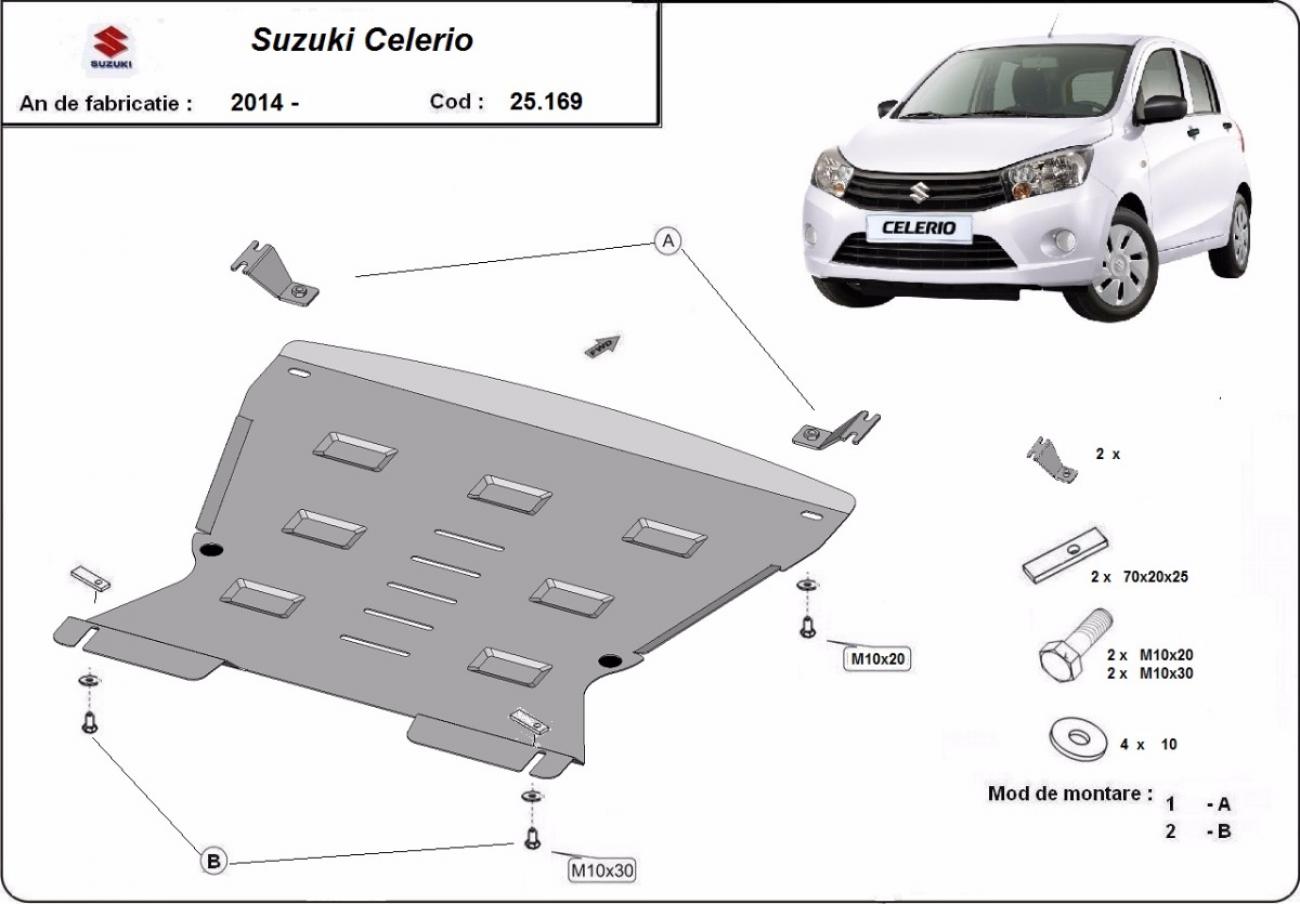 Skid plate Steel Engine+ | Suzuki Celerio (2014-2026) - 3