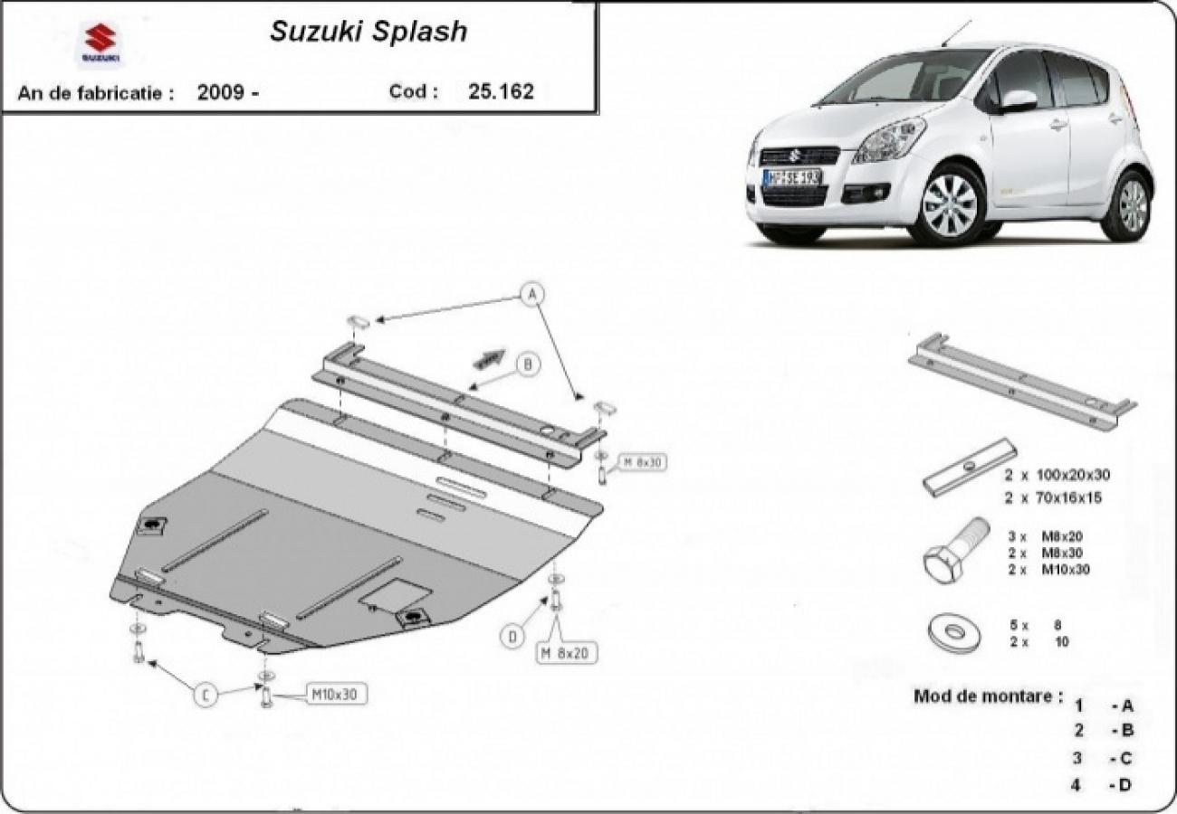 Pohjapanssari Teräs Moottori+ | Suzuki Splash an (2009-2016) - 3