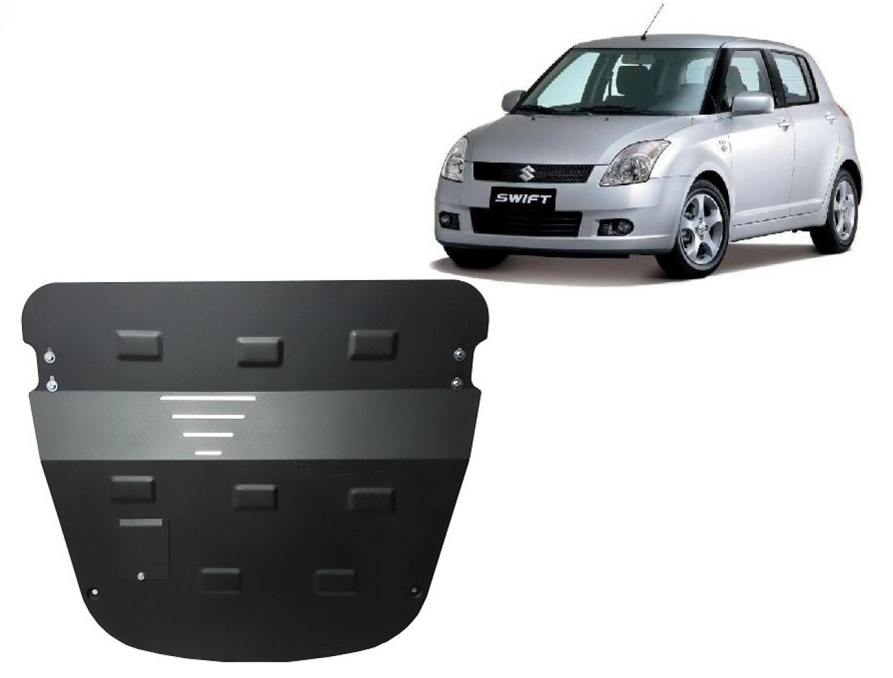 Hasplåt Stål Motor+ | Suzuki Swift 3 (2010-2017) - 2