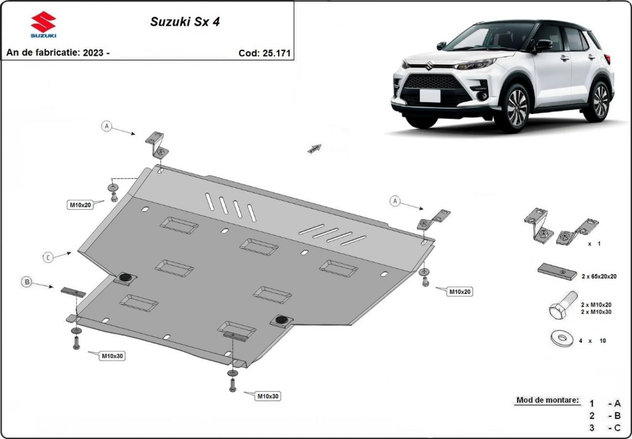 Skid plate Steel Engine+ | Suzuki SX 4 (2023-2026) - 3