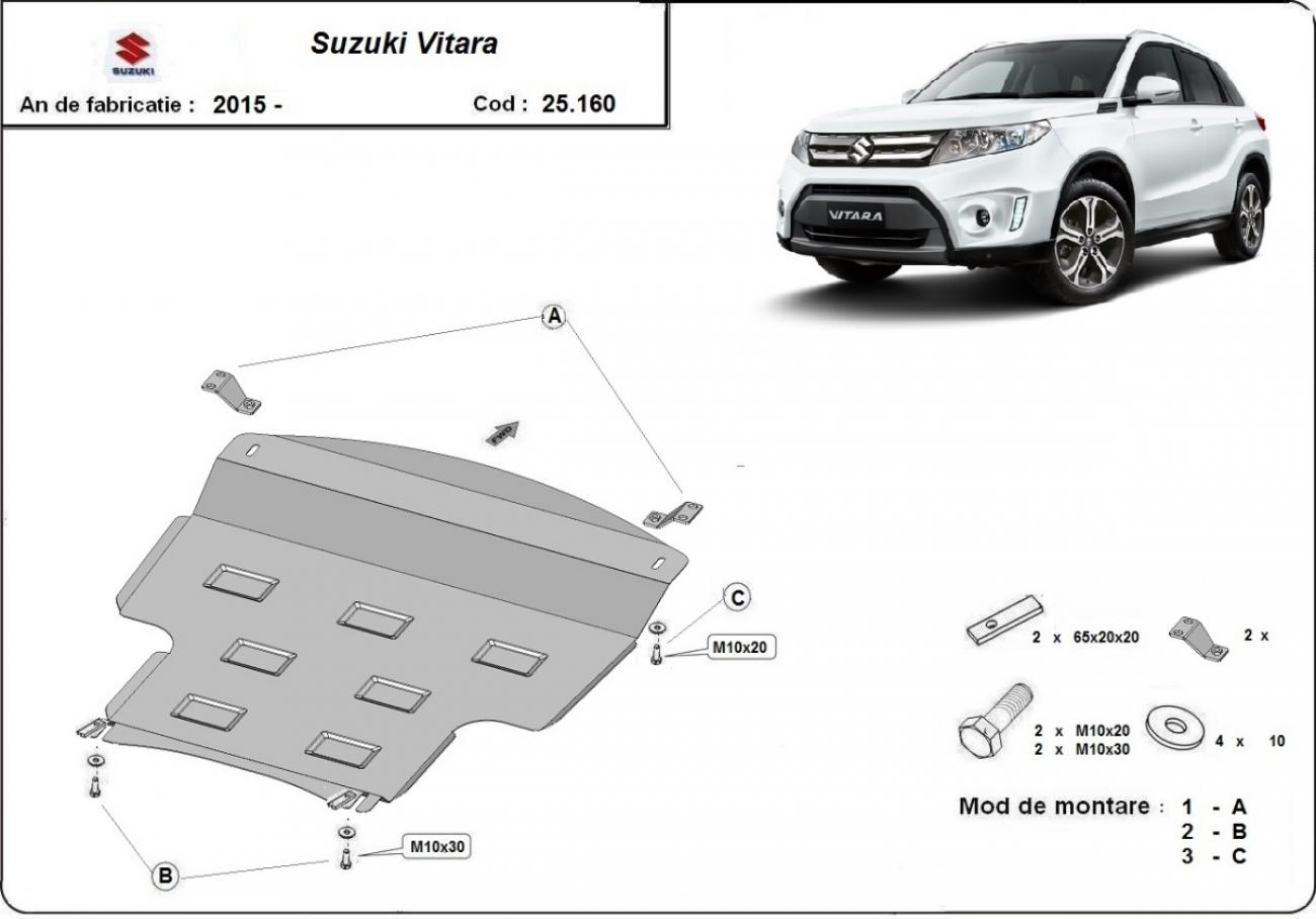 Hasplåt Stål Motor+ | Suzuki Vitara (2015-2023) - 3
