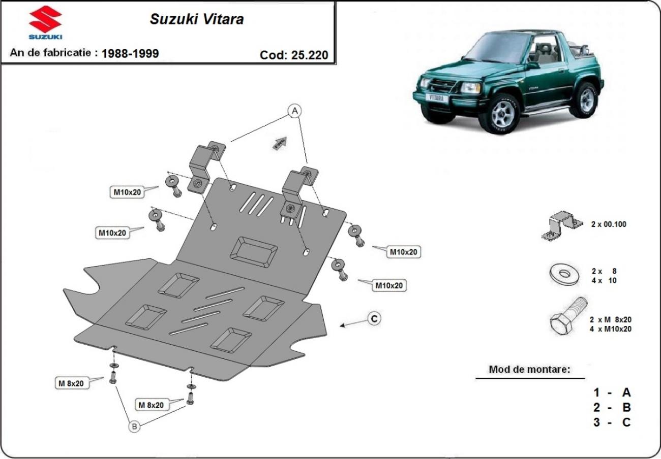 Skid plate Steel Engine+ | Suzuki Vitara (1988-1999) - 3