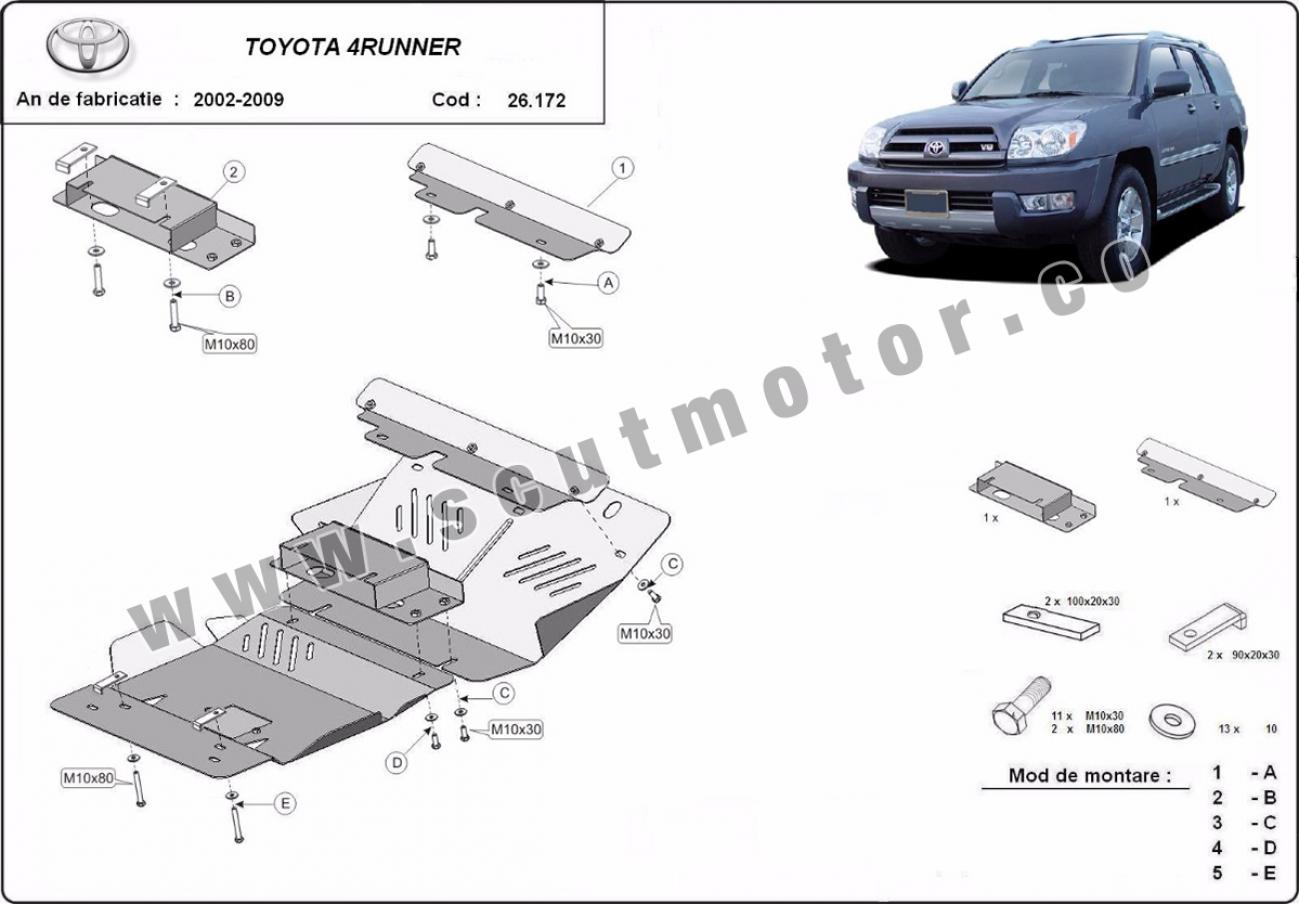 Bundplade Stål Motor+ | Toyota 4Runner (2002-2009) - 3