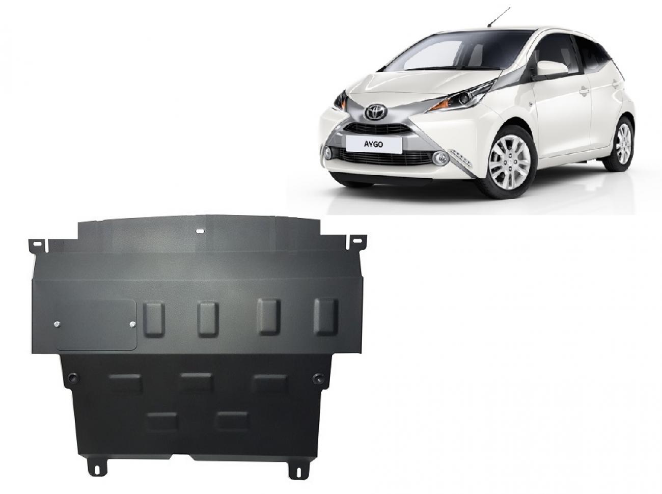 Bundplade Stål Motor+ | Toyota Aygo AB40 (2014-2022) - 2