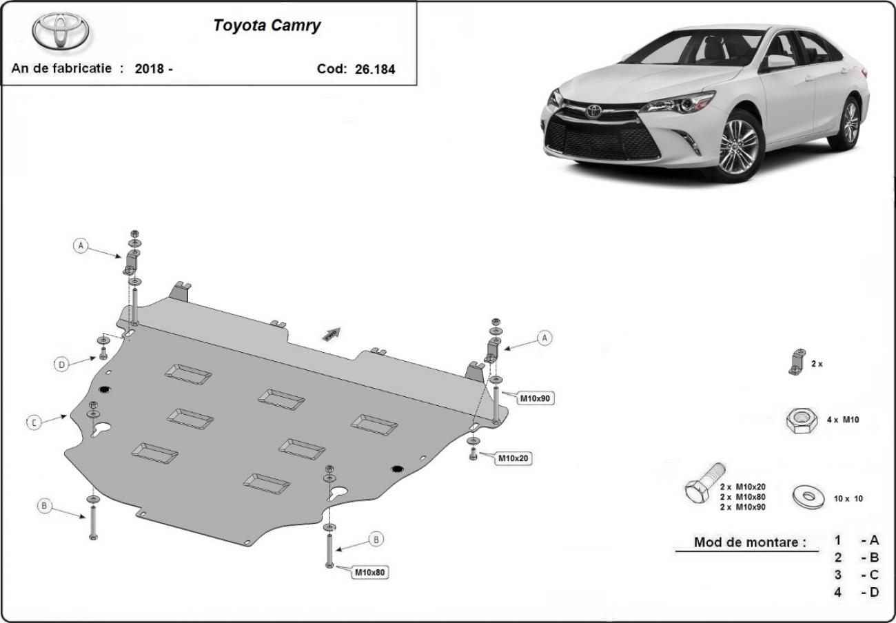Skid plate Steel Engine+ | Toyota Camry (2018-2026) - 3