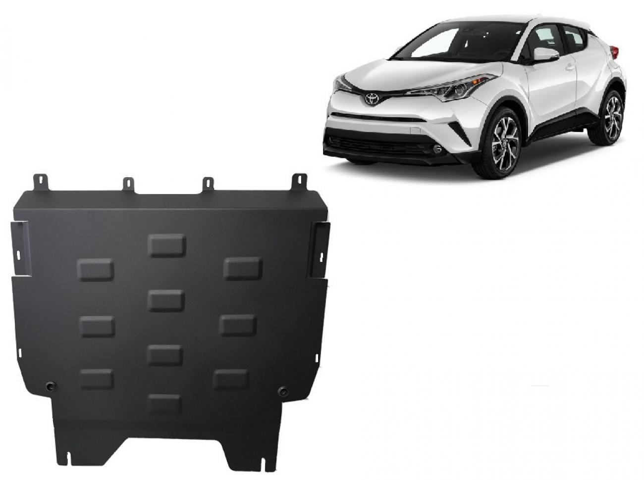 Hasplåt Stål Motor+ | Toyota C-HR (2016-2023) - 2