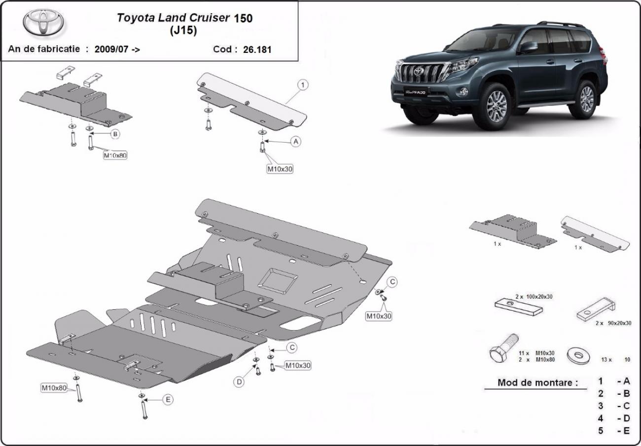 Skid plate Steel Engine+ | Toyota Land Cruiser 150 (2009-2023) - 3