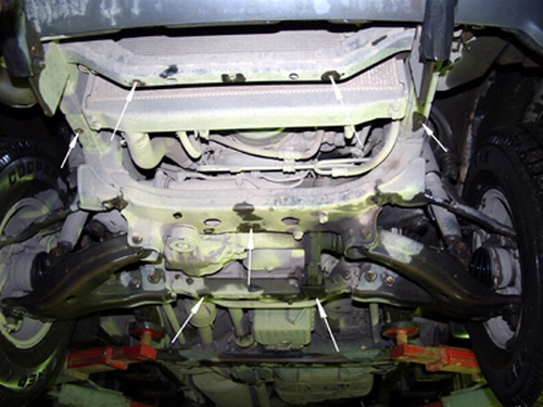 Stahl-Unterfahrschutz Motor+ | Toyota Land Cruiser J100 (1998-2008) - 4