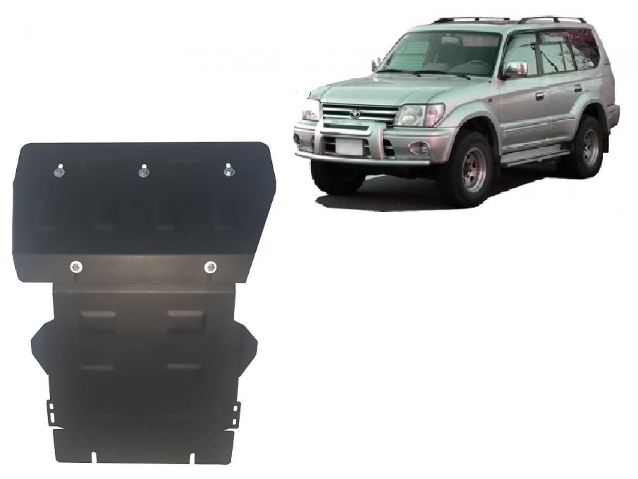 Hasplåt Stål Motor+ | Toyota Land Cruiser J90 / J95 (1995-2002) - 2