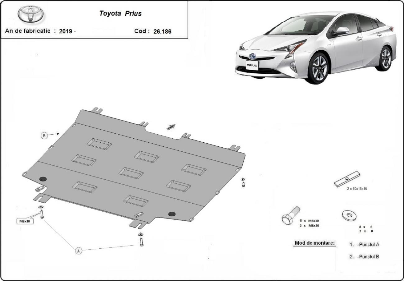 Pohjapanssari Teräs Moottori+ | Toyota Prius (2016-2022) - 3