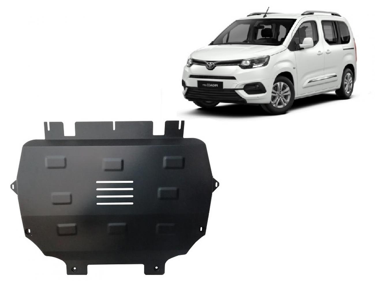 Pohjapanssari Teräs Moottori+ | Toyota Proace City Verso (2019-2026) - 2