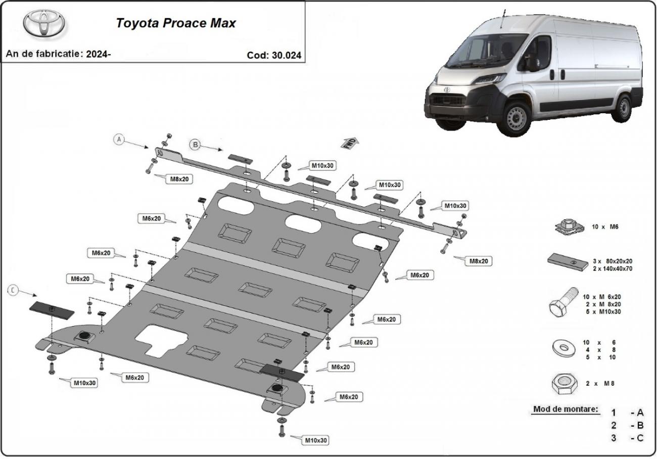 Skid plate Steel Engine+ | Toyota Proace Max (2024-2026) - 3
