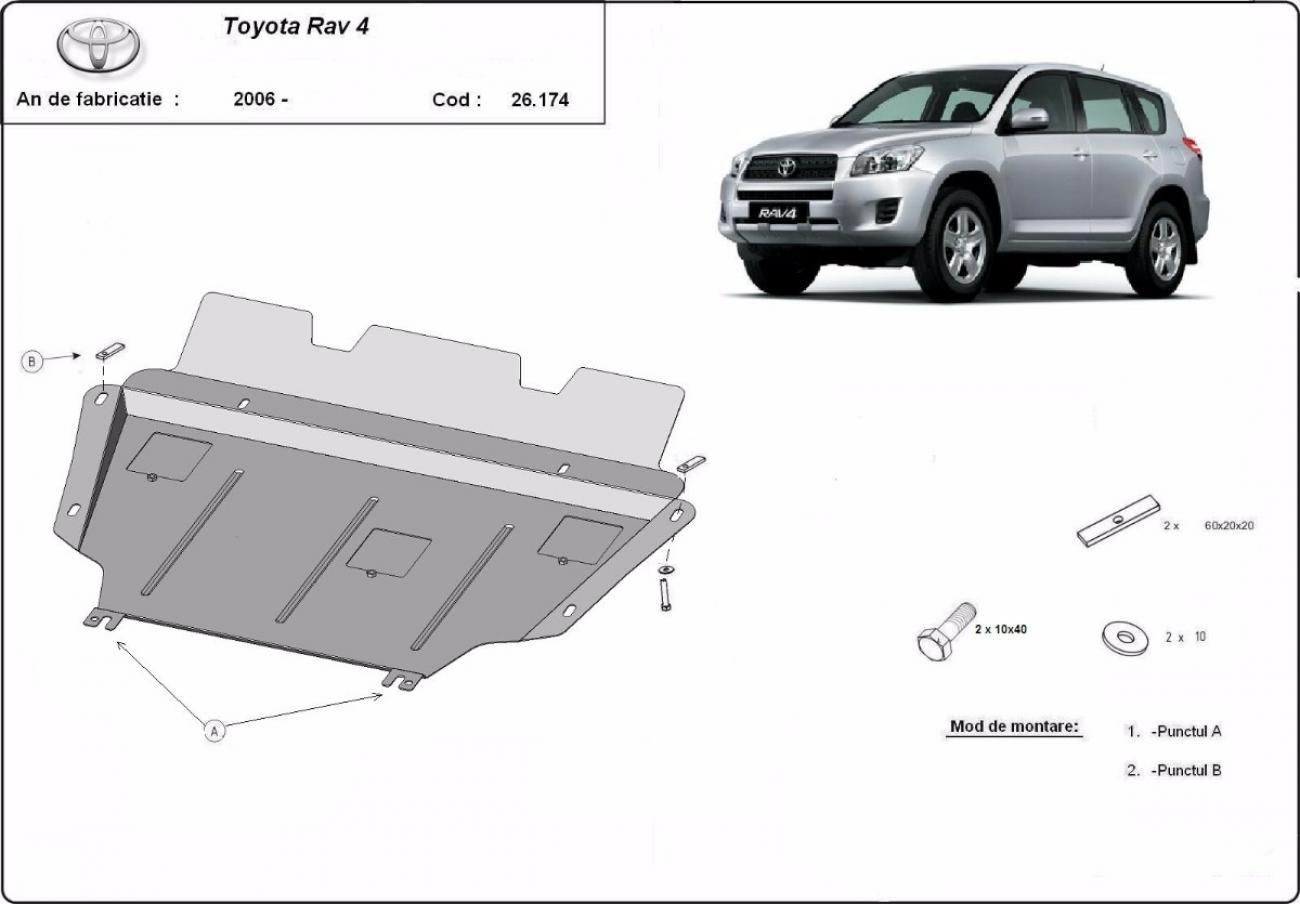 Bundplade Stål Motor+ | Toyota RAV 4 Diesel (2006-2013) - 3