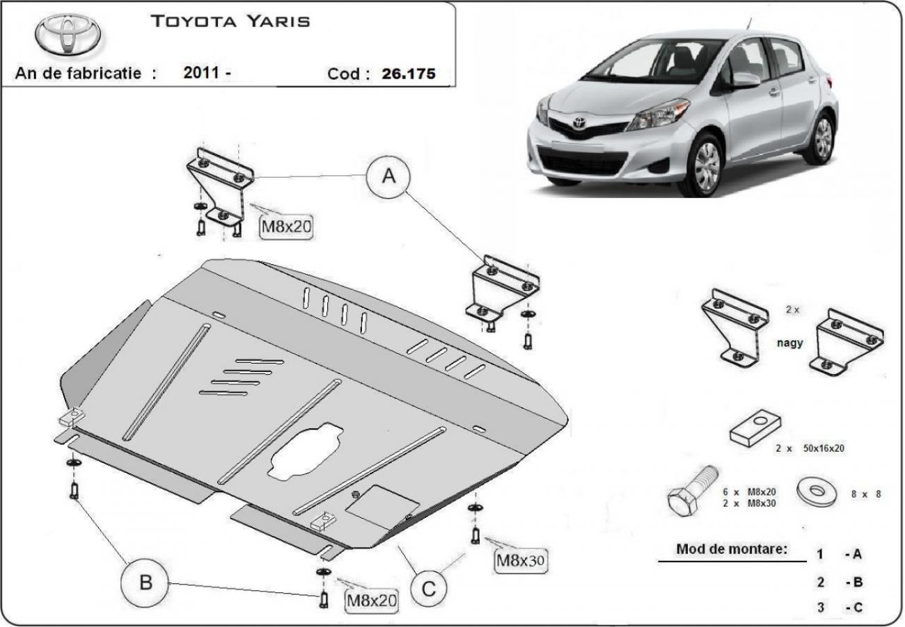 Skid plate Steel Engine+ | Toyota Yaris (2011-2020) - 3