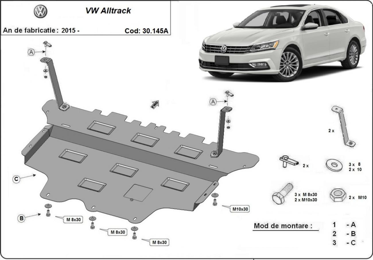 Skid plate Steel Engine+ | VW Passat Alltrack - Autom. (2015-2024) - 3