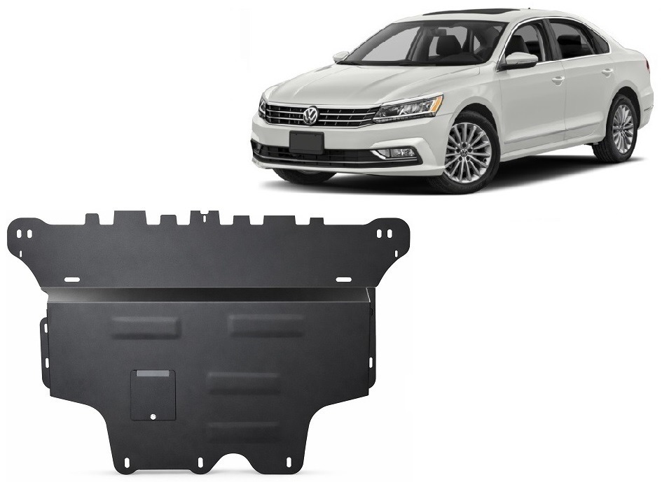Protezione inferiore in acciaio Motore+ | VW Passat B8 (2015-2026) - 2