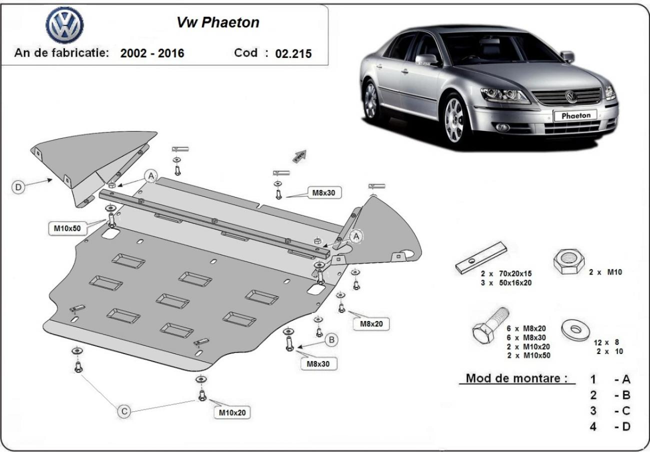 Skid plate Steel Motor+ | VW Phaeton (2002-2016) - 3