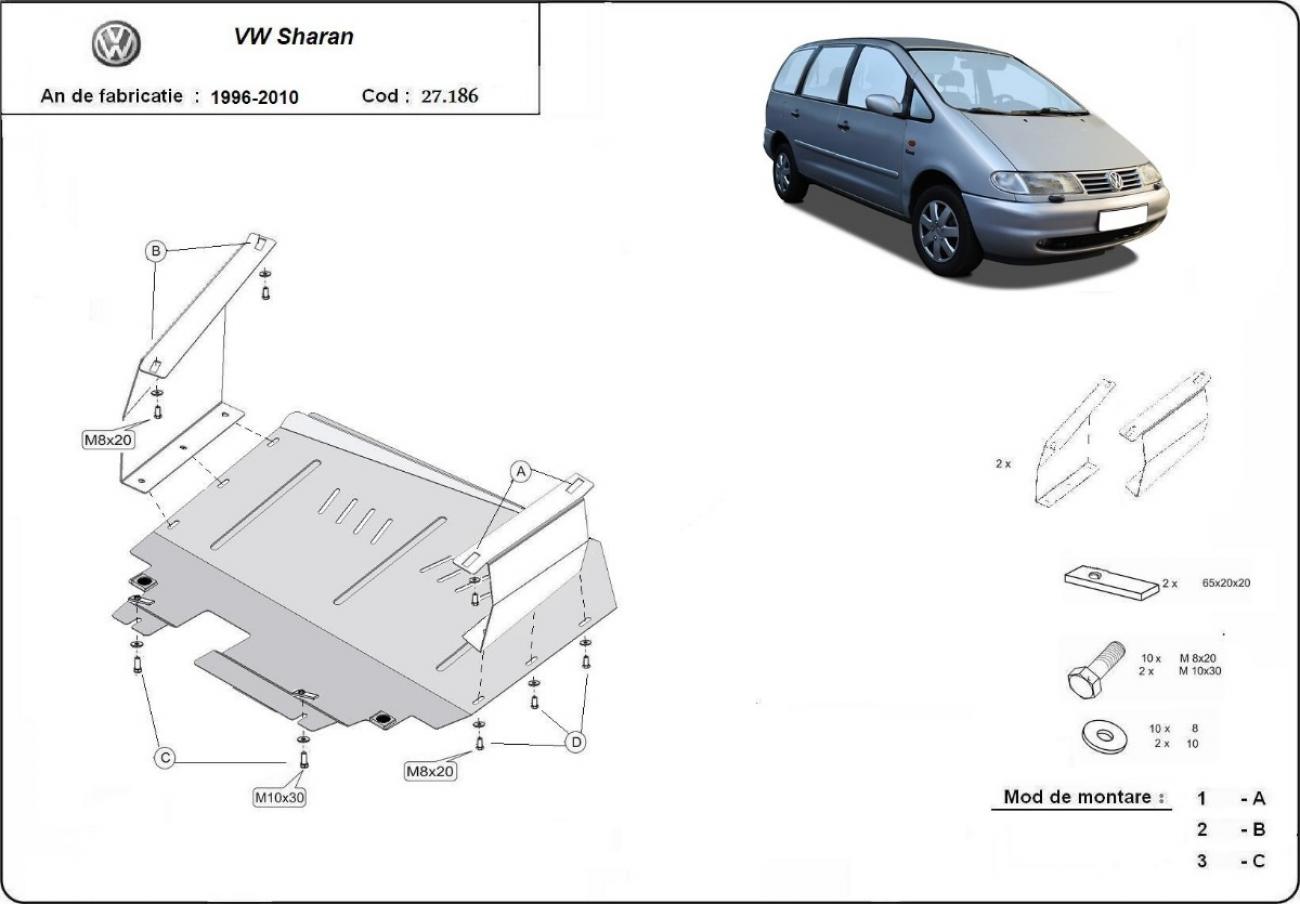Skid plate Steel Engine+ | VW Sharan (1999-2010) - 3