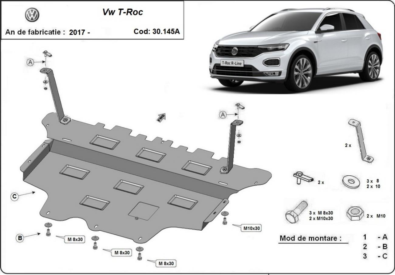 Skid plate Steel Engine+ | VW T-Roc - Autom. (2017-2026) - 3